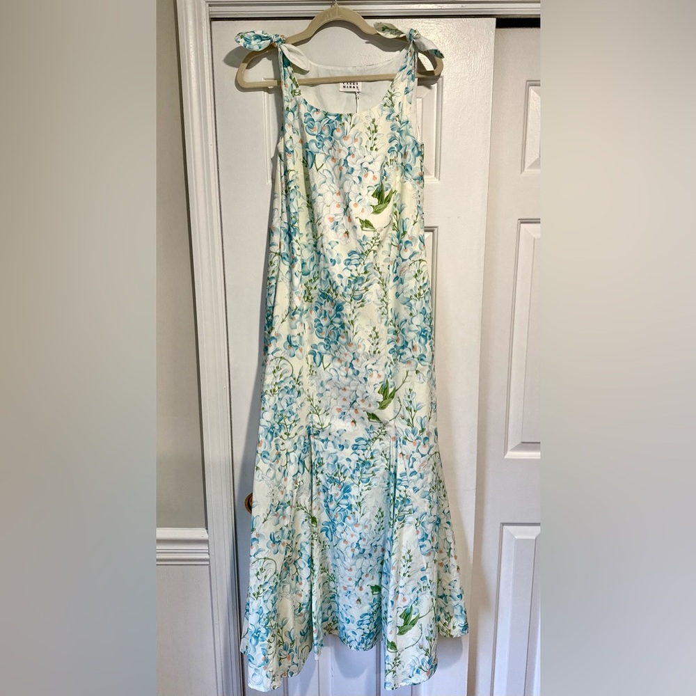 Casey Mark’s Ashley Blue Floral Maxi Dress / Size XS / NEVER WORN